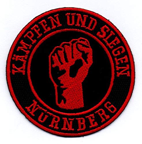 Nürnberg Aufnäher/Stickbild/Abzeichen/Iron on Patch/Sew "Kämpfen und Siegen" von Bienpatch