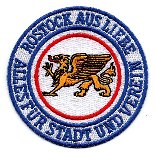 Rostock Abzeichen - Aufnäher Bügelbild Stickbild Iron on Patch von Fiico