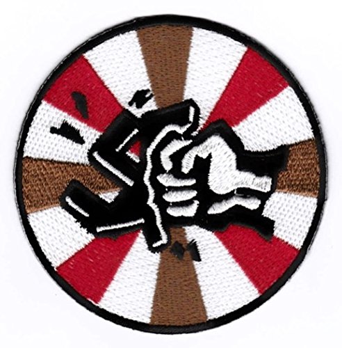 St Pauli Aufnäher/Bügelbild/Iron on Patch "Smash Fascism" von Bienpatch