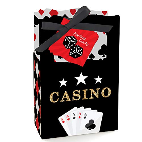 Big Dot of Happiness Las Vegas – Casino-Party-Geschenkboxen – 12er-Set von Big Dot of Happiness