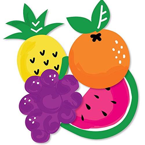 Tutti Fruity – Ananas, Trauben, Birne und Wassermelone Dekorationen DIY Frutti Sommer-Babyparty oder Geburtstag Party Essentials – Set von 20 Stück von Big Dot of Happiness