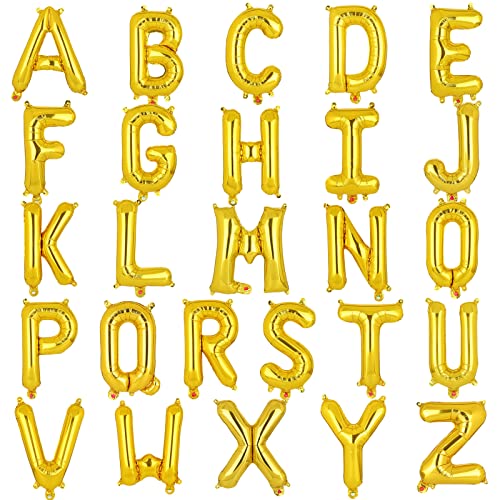 16 Zoll Klein Luftballon Buchstaben E Gold Ballons Small Mylar Alphabet Folienballon Jubiläum Babyparty Hochzeit Geburtstag Party Dekoration 40cm（Gold E） von Big Eye Owl