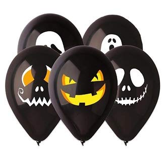 Big Party Latexballons 12" 30cm Halloween 50 Stück von Big Party