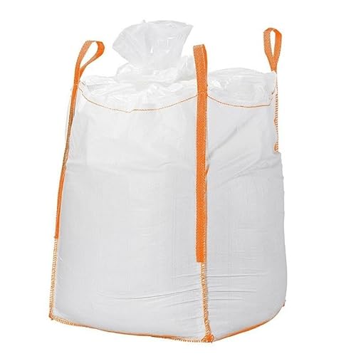 5 Stück Feuchtigkeitsbeständiger Big Bag 1m³| BigBag mit Füllschürze und PE Inliner|1,5t von Bigbagland