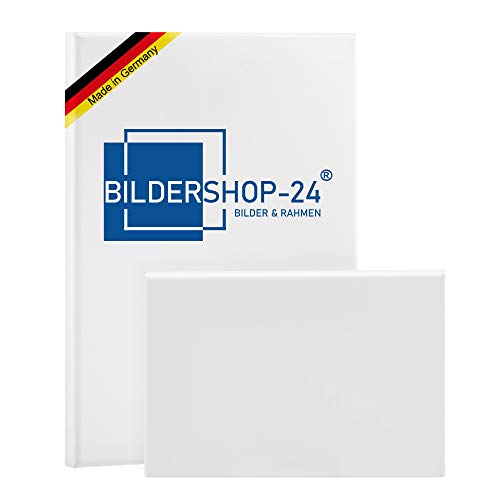 Bildershop-24 Bespannter Keilrahmen Leinwand (unbedruckt), 100x100cm, 260g/m² (100% PES), 18 mm (Standard) von Bildershop-24