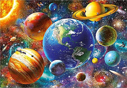 Bimkole DIY 5D Diamond Painting Zubehör Erde, Universum Planet Sternenhimmel Diamant Malerei Kit Voll Runde Bohrer Malen nach Zahlen Malerei Stickerei Kreuzstich Diamond Dekoration, (40x50 cm) von Bimkole