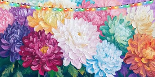 Diamond Painting Erwachsene,5D Diamond Painting Blume Diamond Painting Kinder,100x200cm Diamant Painting Bilder Chrysantheme,DIY Diamanten Malerei Stickerei Kreuzstich Mosaik Bastelset,Wanddeko B1-61 von Binaoung