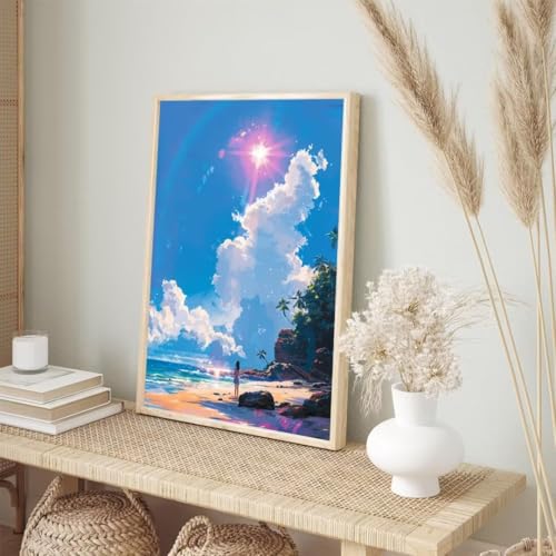 Diamond Painting Erwachsene Kinder 20x30cm,Diamond Painting Sonnenlicht Diamant Painting Bilder Mädchen,Vollbohrer DIY Diamant Kunst Malerei Stickerei Kreuzstich Bilder Wand Deko,Geschenke BJ-363 von Binaoung