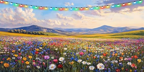 Diamond Painting Erwachsene Landschaft, Diamond Paintings xxl 80x160cm Diamant Painting Bilder Wiese, DIY Crystal Art Diamanten Malerei Stickerei Kreuzstich Mosaik Bastelset Erwachsene, Wanddeko B1-99 von Binaoung