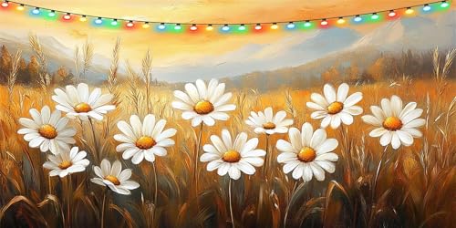 Diamond Painting Herbst Diamond Painting Erwachsene Groß XXL 100x200cm, DIY Gänseblümchen Diamant Paintings Bilder, DIY Bastelset Erwachsene Mosaikherstellung Crystal Art Set, Deko Wohnzimmer B1-76 von Binaoung