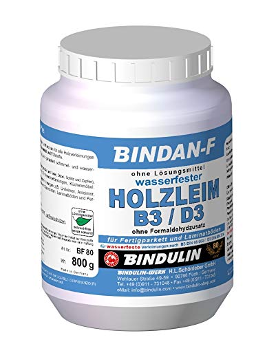 Bindan-F Holzleim D3 800 g Dose inkl. 1 Leimspachtel von Bindulin