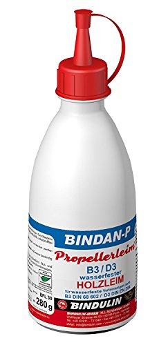 Bindulin Bindan-P Propellerleim Holzleim Leim Wasserfest (280g Flasche) von Bindulin