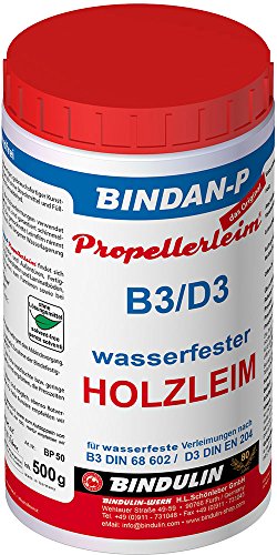 Bindulin Bindan-P Propellerleim Holzleim Leim Wasserfest (500g PE-Dose) von Bindulin