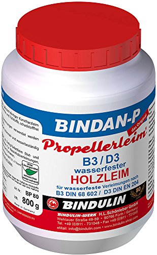 Bindulin Bindan-P Propellerleim Holzleim Leim Wasserfest (800g PE-Dose) von Bindulin