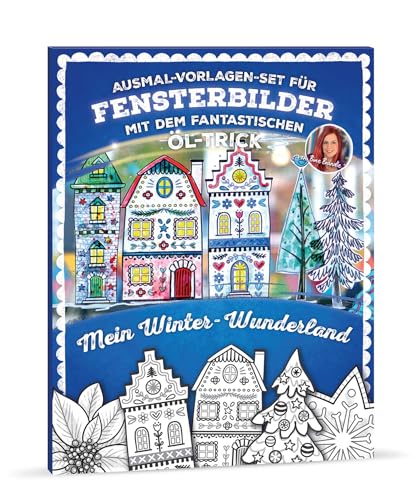 Bine Brändle - Ausmal-Vorlagen-Set für Fensterbilder mit dem fantastischen Öl-Trick - Mein Winter-Wunderland von Bine Brändle