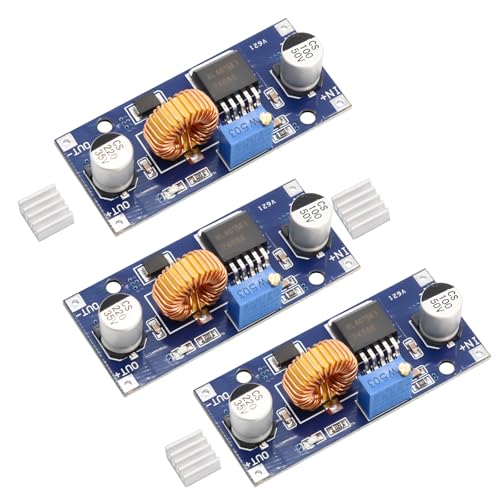 XL4015 Step Down Converter Binhe 3 Stücke XL4015 DC-DC Buck Converter 4~38V Spannungswandler 5A Leistung DC-DC Adjustable Step-down Module Geeignet für die Abwärtswandlung der Leistungsregelung von Binghe