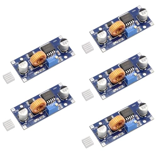 XL4015 Step Down Converter Binhe 5 Stücke XL4015 DC-DC Buck Converter 4~38V Spannungswandler 5A Leistung DC-DC Adjustable Step-down Module Geeignet für die Abwärtswandlung der Leistungsregelung von Binghe