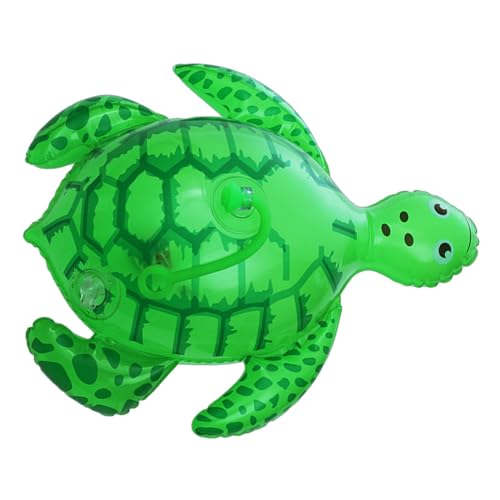 Biniveil Schildkrötenspielzeug, aufblasbarer Frosch,Großer springender, leuchtender Schildkröten-Krötenballon | Aufblasbares Dschungeltierspielzeug für Froschpartydekorationen, lustige von Biniveil