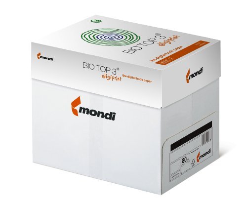 BioTop 3 Extra Kopierpapier 80g TCF von Mondi 1000 Blatt DIN A5 von BioTop 3