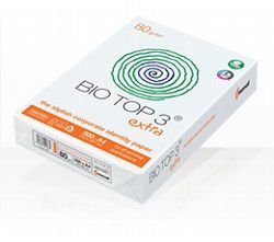 BioTop 3 Extra Kopierpapier 90g TCF von Mondi DIN A4-500 Blatt Bio Top 3 von BioTop 3