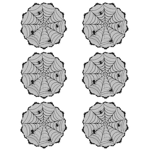 Halloween-Tischläufer, schwarzes Netz, Tischläufer, für festliche Party-Dekoration, Tischset von Biookhm