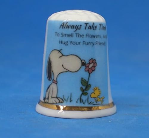 Birchcroft Fingerhut aus Porzellan, Sammlerstück, "Always Take Time", mit Displaybox von Birchcroft China