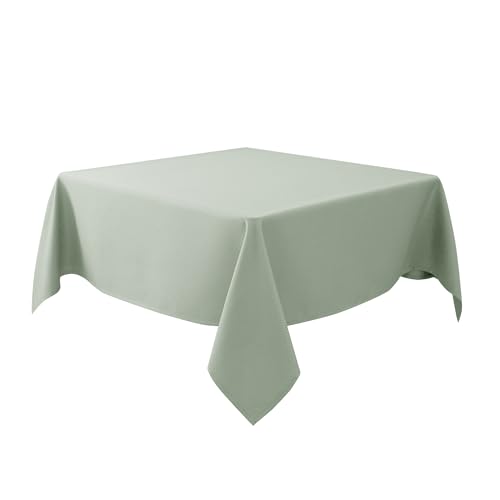 Biscaynebay Outdoor-Tischdecke, strukturierter Stoff, rechteckig, Salbeigrün, wasserabweisend, auslaufsicher, Tischdecken für Küche, Esszimmer, Hochzeit, Partys, maschinenwaschbar von Biscaynebay