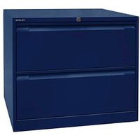 BISLEY DF3 Hängeregistraturschrank oxfordblau 2 Schubladen 80,0 x 62,2 x 71,1 cm von Bisley