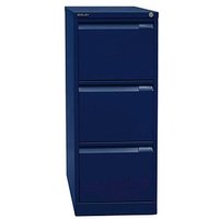 BISLEY Hängeregistraturschrank oxfordblau 3 Schubladen 41,3 x 62,2 x 101,6 cm von Bisley