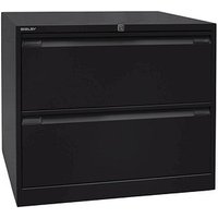 BISLEY Hängeregistraturschrank schwarz 2 Schubladen 80,0 x 62,2 x 71,1 cm von Bisley