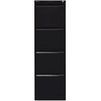 BISLEY Hängeregistraturschrank schwarz 4 Schubladen 41,3 x 62,2 x 132,1 cm von Bisley