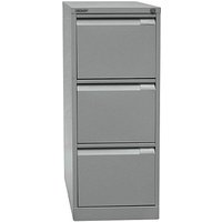 BISLEY Hängeregistraturschrank silber 3 Schubladen 41,3 x 62,2 x 101,6 cm von Bisley