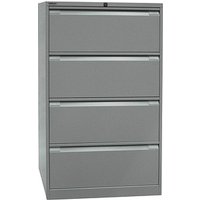 BISLEY Hängeregistraturschrank silber 4 Schubladen 80,0 x 62,2 x 132,1 cm von Bisley