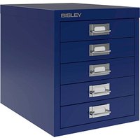 BISLEY MultiDrawer™ L125 Schubladenschrank oxfordblau 5 Schubladen 27,9 x 38,0 x 32,5 cm von Bisley