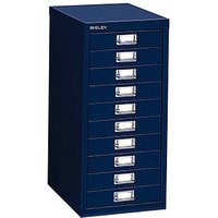 BISLEY MultiDrawer™ L2910 Schubladenschrank oxfordblau 10 Schubladen 27,8 x 38,0 x 59,0 cm von Bisley