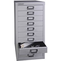 BISLEY MultiDrawer™ L2910 Schubladenschrank silber 10 Schubladen 27,8 x 38,0 x 59,0 cm von Bisley