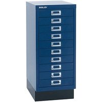 BISLEY MultiDrawer™ L2910S Schubladenschrank oxfordblau 10 Schubladen 27,8 x 38,0 x 67,0 cm von Bisley