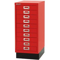 BISLEY MultiDrawer™ L2910S Schubladenschrank kardinalrot 10 Schubladen 27,8 x 38,0 x 67,0 cm von Bisley