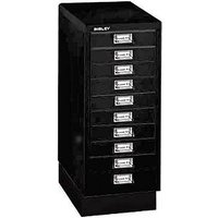 BISLEY MultiDrawer™ L2910S Schubladenschrank schwarz 10 Schubladen 27,8 x 38,0 x 67,0 cm von Bisley