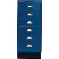 BISLEY MultiDrawer™ L296S Schubladenschrank oxfordblau 6 Schubladen 27,8 x 38,0 x 67,0 cm von Bisley