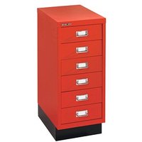 BISLEY MultiDrawer™ L296S Schubladenschrank kardinalrot 6 Schubladen 27,8 x 38,0 x 67,0 cm von Bisley