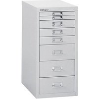 BISLEY MultiDrawer™ L298 Schubladenschrank lichtgrau 8 Schubladen 27,8 x 38,0 x 59,0 cm von Bisley