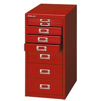 BISLEY MultiDrawer™ L298 Schubladenschrank kardinalrot 8 Schubladen 27,8 x 38,0 x 59,0 cm von Bisley