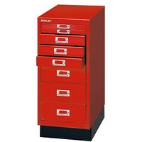 BISLEY MultiDrawer™ L298S Schubladenschrank kardinalrot 8 Schubladen 27,8 x 38,0 x 67,0 cm von Bisley