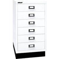 BISLEY MultiDrawer™ L29A36S Schubladenschrank verkehrsweiß 6 Schubladen 34,9 x 43,2 x 67,0 cm von Bisley