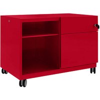 BISLEY Note™ Caddy Rollcontainer kardinalrot 2 Auszüge 80,0 x 49,0 x 56,3 cm von Bisley