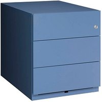 BISLEY Note Rollcontainer blau 3 Auszüge 42,0 x 56,5 x 49,5 cm von Bisley