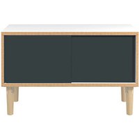 BISLEY Sideboard Poise, POS1007W634 verkehrsweiß, anthrazitgrau 100,0 x 45,0 x 62,1 cm von Bisley