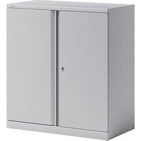 BISLEY Stahlschrank Essentials YECB09101S645 lichtgrau 91,4 x 47,0 x 100,0 cm, aufgebaut von Bisley