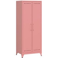 BISLEY Stahlschrank Fern Maxi FERMAX620 pastelpink 70,0 x 51,0 x 180,0 cm, aufgebaut von Bisley